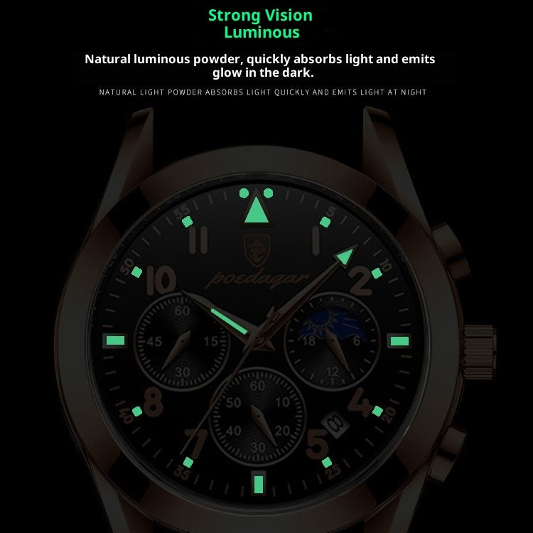 Black Tech Men’s Watch – Korean Fashion Style for Students