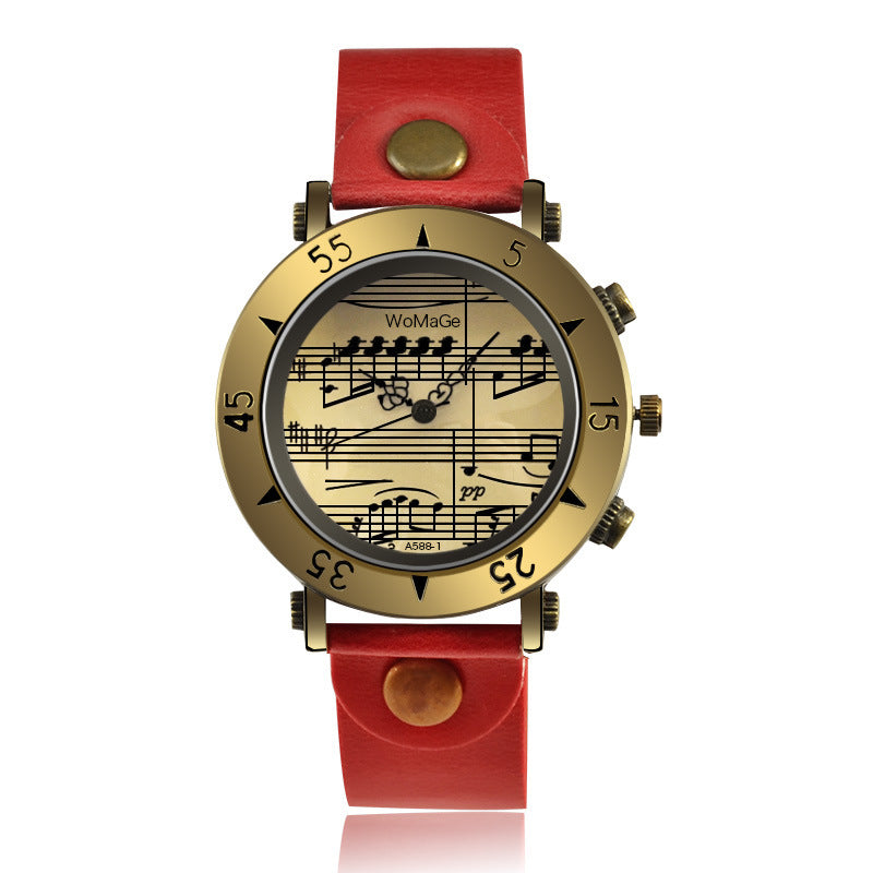 WoMaGe Music Symbol Men’s Watch – Fashion Novel Design Wholesale