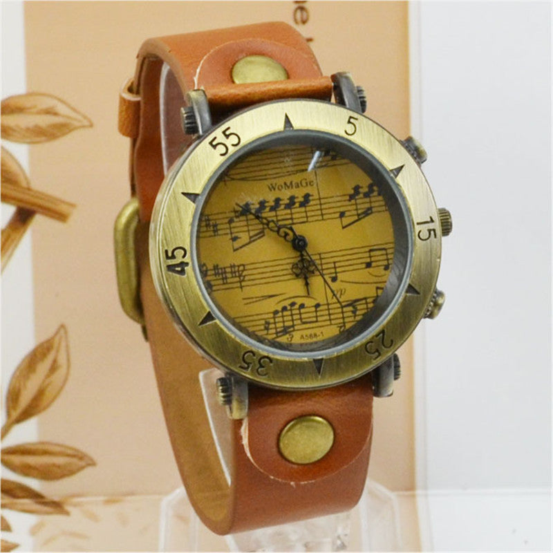WoMaGe Music Symbol Men’s Watch – Fashion Novel Design Wholesale