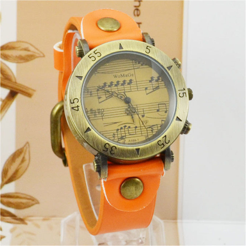 WoMaGe Music Symbol Men’s Watch – Fashion Novel Design Wholesale