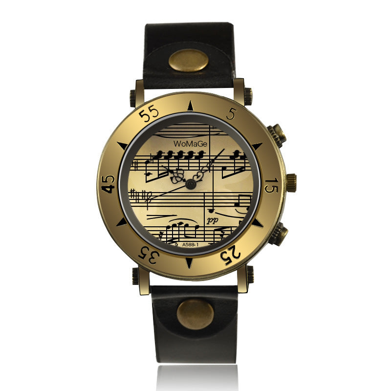 WoMaGe Music Symbol Men’s Watch – Fashion Novel Design Wholesale