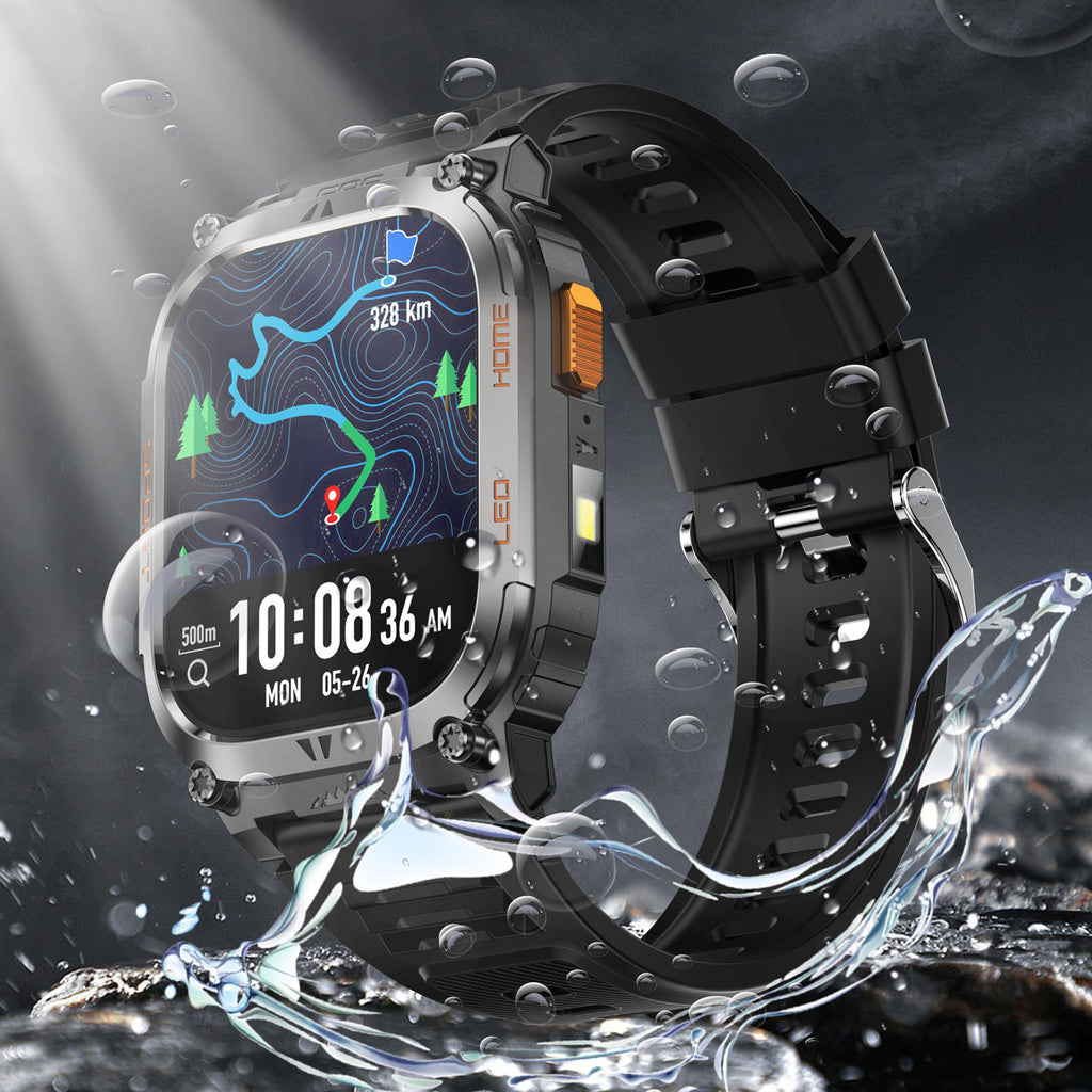 QX18 Smart Bracelet – GPS Positioning Sports Watch with LED Display & Health Monitoring