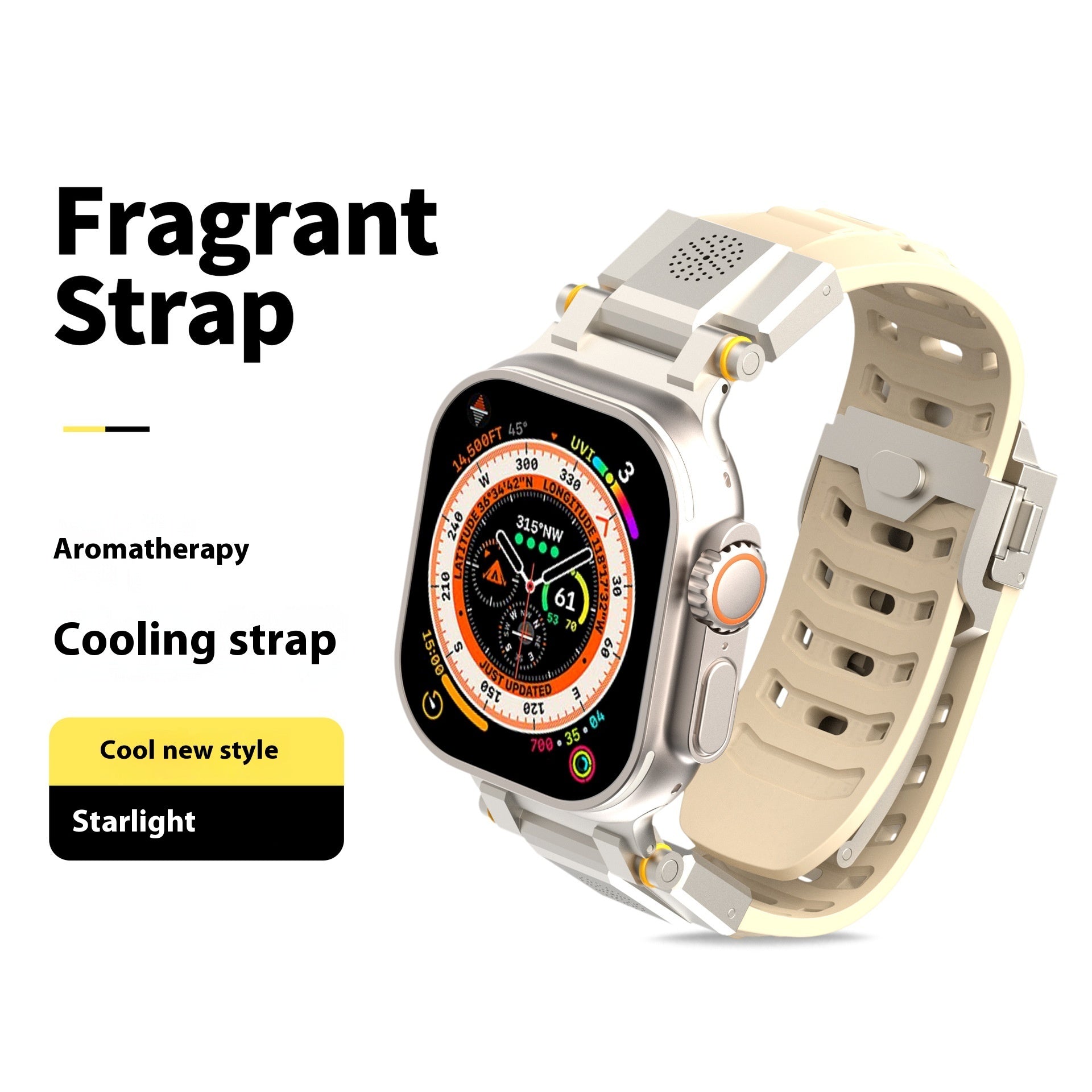 Metal Aromatherapy Watch Band – Stylish & Functional Replacement Strap